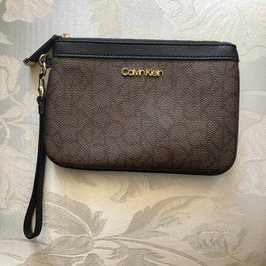 Calvin Klein Monogram Wristlet